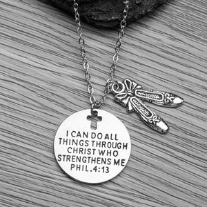 Dance Christian Necklace, Faith I Can Do All Thing